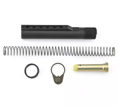 Ruger AR-15 Mil-Spec 6-Position Carbine Buffer Tube Receiver Extension Kit Assembly Black - 91006
