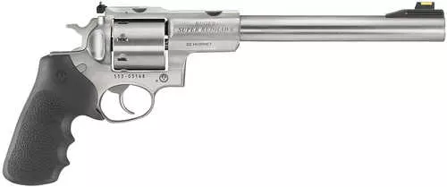 Ruger Super Redhawk 22 Hornet 8 Shot 9.50" Satin Stainless Steel Barrel, Cylinder & Frame, Black Hogue Tamer Monogrip Grip, Transfer Bar Safety