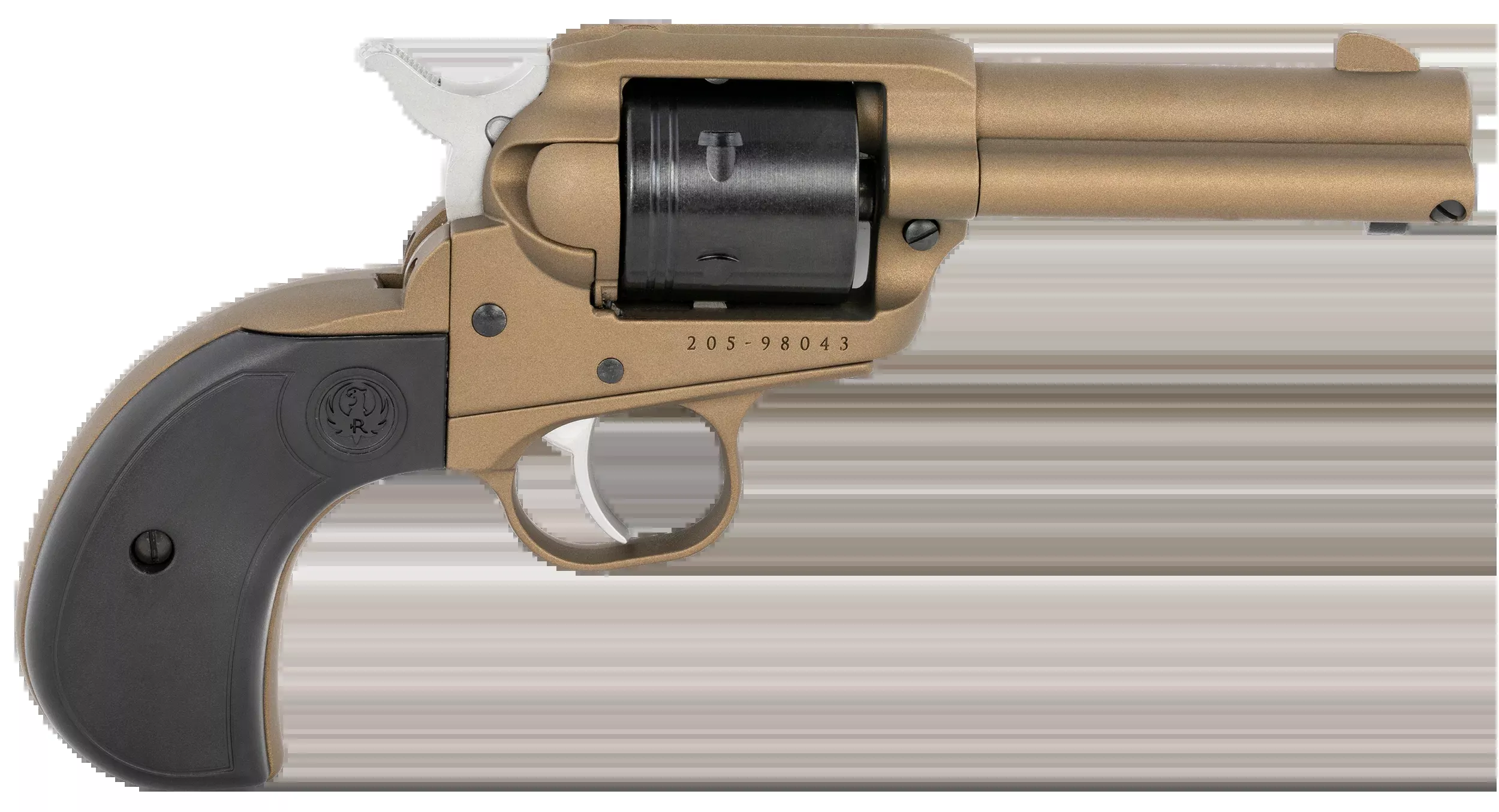 Ruger Wrangler 22 LR 3.75" 6-Shot Revolver - Burnt Bronze Cerakote - Black Birdshead Grip
