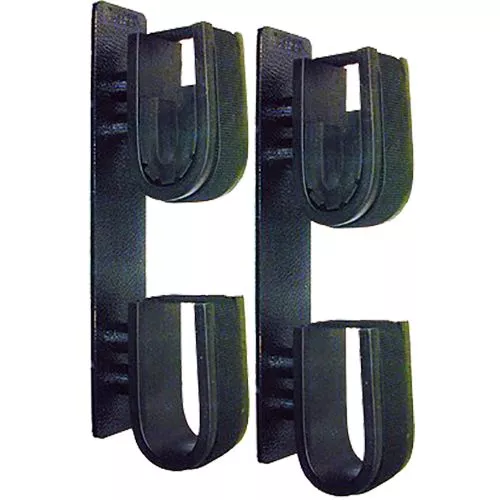 Rugged Gear 10040 Dual Lock Gun Rack Black Metal Universal