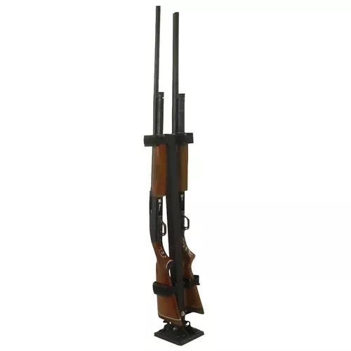 Rugged Gear 10082 Floor Mount Gun Rack2 Rifle/Shotgun Black