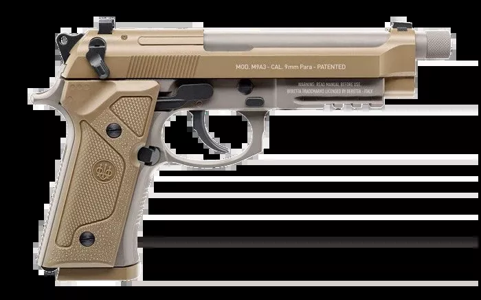 RWS Umarex Beretta M9A3 CO2 .177 BB 18-Rd 5" Semi/Full-Auto Blowback Air Pistol