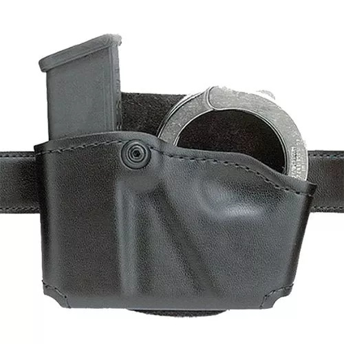 Safariland 5738321 573 Holds 1 Mag & 1 Pair Cuffs Black Suede