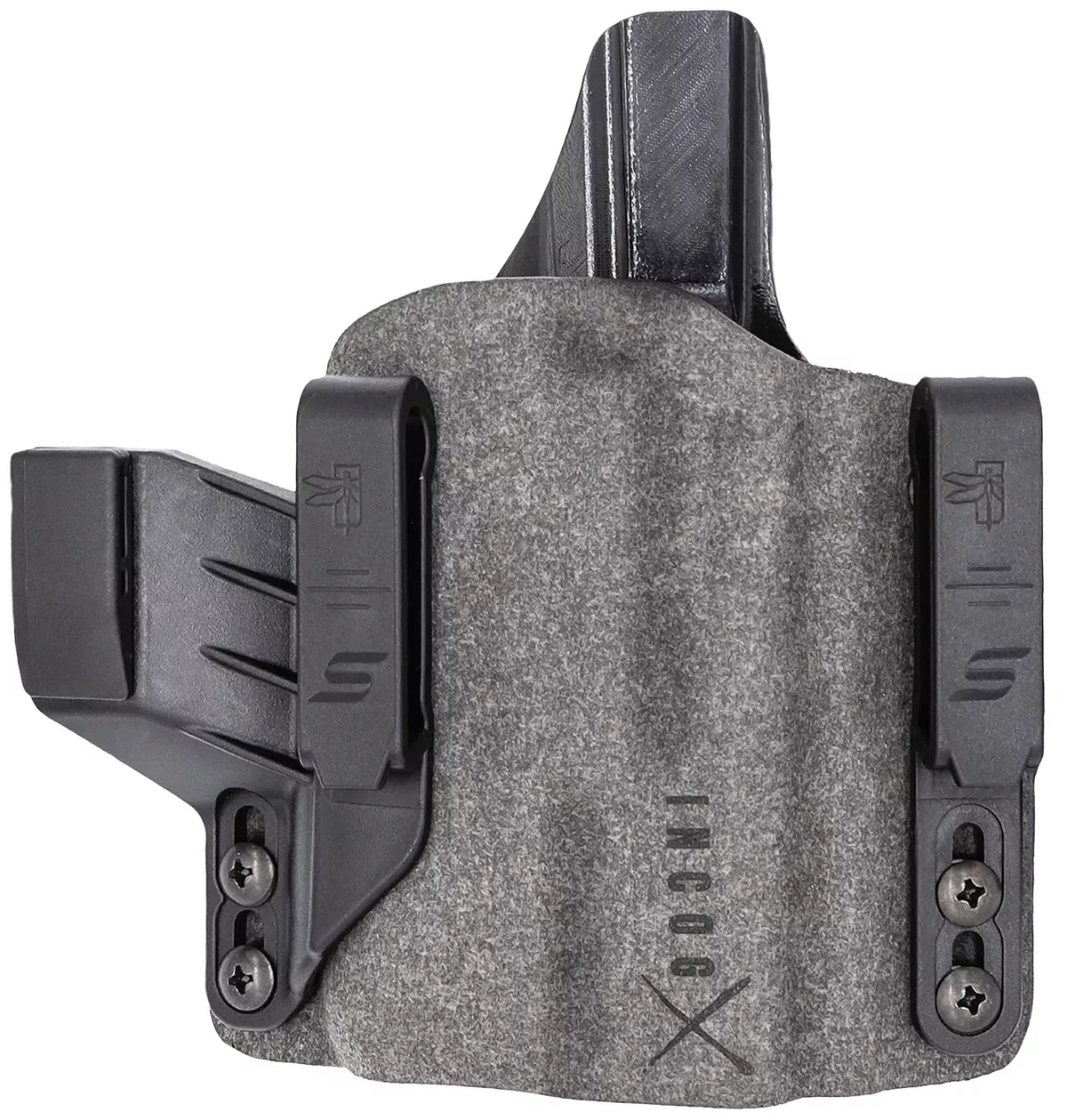 Safariland INCOG0750A0CX261 Incog XIWB Gray Cordura, Fits Sig P320 Belt Clip Mount, Right Hand