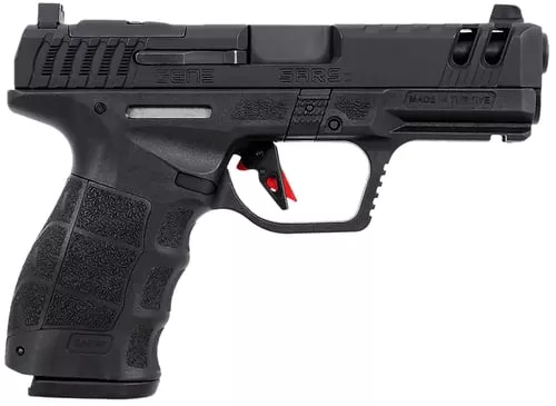 SAR USA SAR9CG3BL SAR9 C Gen3 Compact Frame 9mm Luger 15+1 4" Black Steel Barrel, Black Steel Optic Ready/Ported/Serrated Slide, Black Polymer Frame w/Picatinny Rail, Interchangeable Backstrap Grip