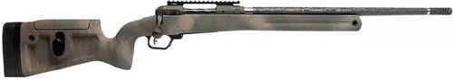 Savage Arms 110 Pro Pursuit Full Size 300 PRC 3+1 20" Carbon Fiber Threaded Barrel, Magpul OD Green Cerakote Picatinny Rail Stainless Steel Receiver, M-LOK Forend, Adj Comb & LOP Earth Tone Camo Synthetic Stock