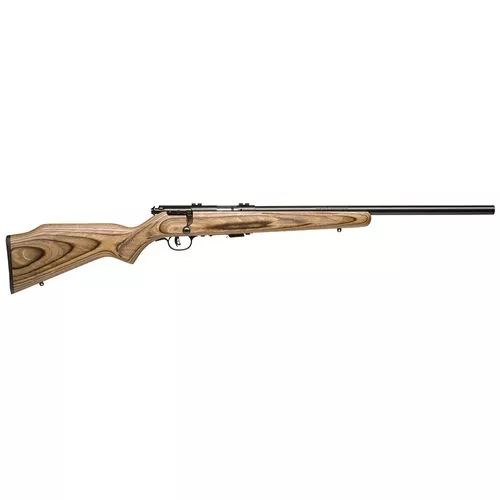 Savage Arms 25700 Mark II BV 22 LR 5+1 Cap 21" HB Matte Blued Rec/Barrel Natural Brown Laminate Stock Right Hand (Full Size) with AccuTrigger