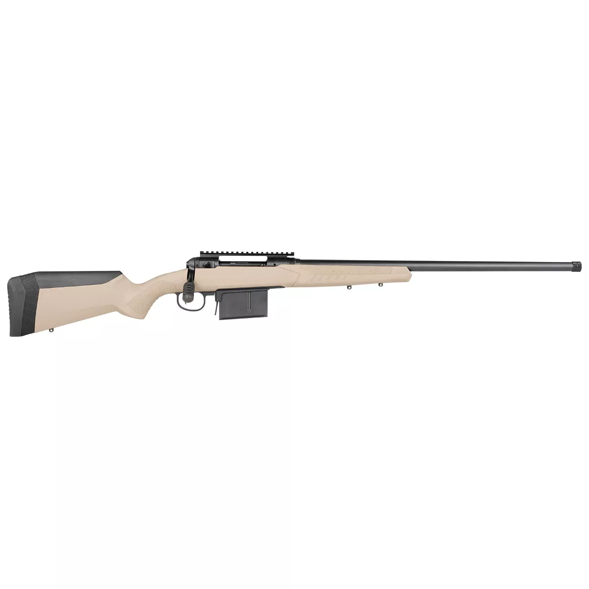 Savage Arms 57008 110 Tactical Desert 6.5 Creedmoor 10+1 24", Matte Black Metal, Flat Dark Earth Fixed AccuStock with AccuFit