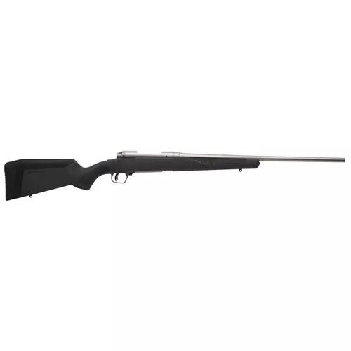 Savage Arms 57056 110 Storm 270 Win 4+1 Cap 22" Matte Stainless Rec/Barrel Matte Gray Fixed AccuStock Stock Left Hand (Full Size)