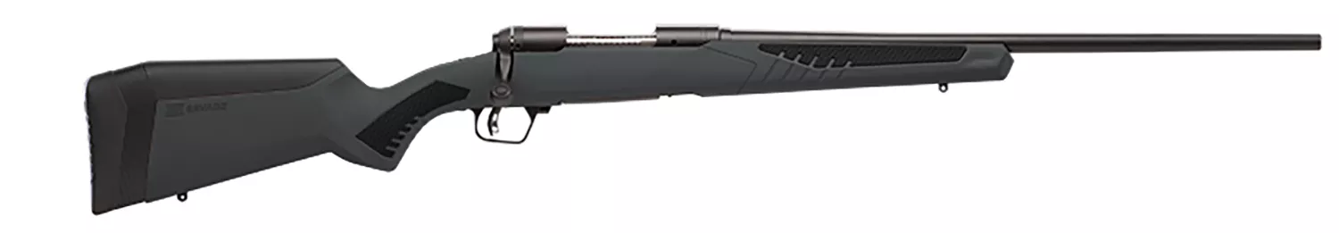 Savage Arms 57062 110 Hunter Full Size 204 Ruger 4+1 22″ Matte Black Button-Rifled Barrel, Matte Black Drilled & Tapped Carbon Steel Receiver, Adj AccuStock Matte Gray Synthetic Stock, Right Hand
