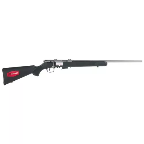 Savage Arms 96712 93R17 FSS 17 HMR 5+1 Cap 21" Matte Stainless Rec/Barrel Matte Black Stock Right Hand (Full Size) with AccuTrigger