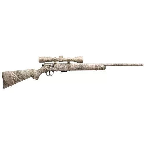 Savage Arms 96765 93R17 XP 17 HMR 5+1 Cap 22" Overall Mossy Oak Brush Rec Right Hand (Full Size) Includes Bushnell 3-9x40mm Scope