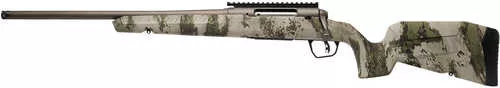 Savage Arms Axis 2 Pro Compact Rifle 6mm ARC 4+1 20" Gun Metal Bronze Cerakote Threaded Barrel, Gun Metal Bronze Cerakote Picatinny Rail Carbon Steel Receiver, Fixed w/Pistol Grip Woodland Camo Synthetic Stock, Left Hand