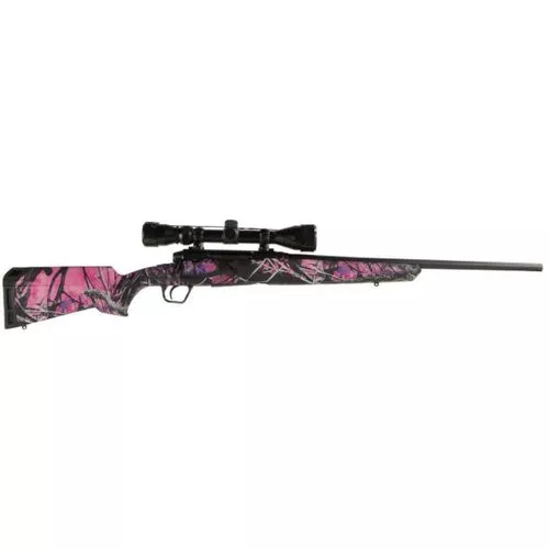 Savage Axis XP .243 Winchester Youth/Compact Rifle Muddy Girls Camo 20" Barrel w/ 3-9X40mm Weaver Scope