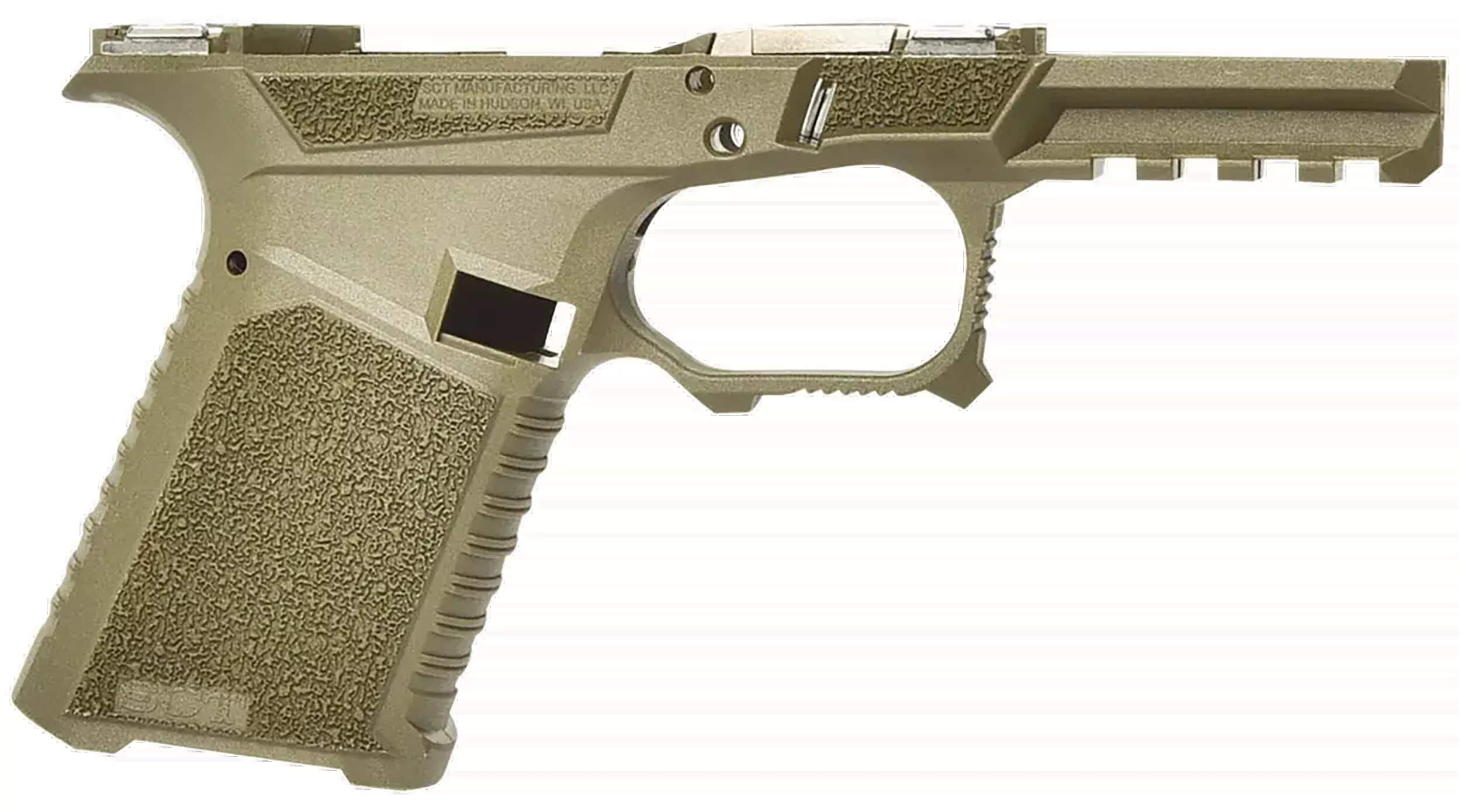 SCT Manufacturing SCT-19 Compact Gen 3 19/23/32 OD Green Aggressive Texture Polymer Frame