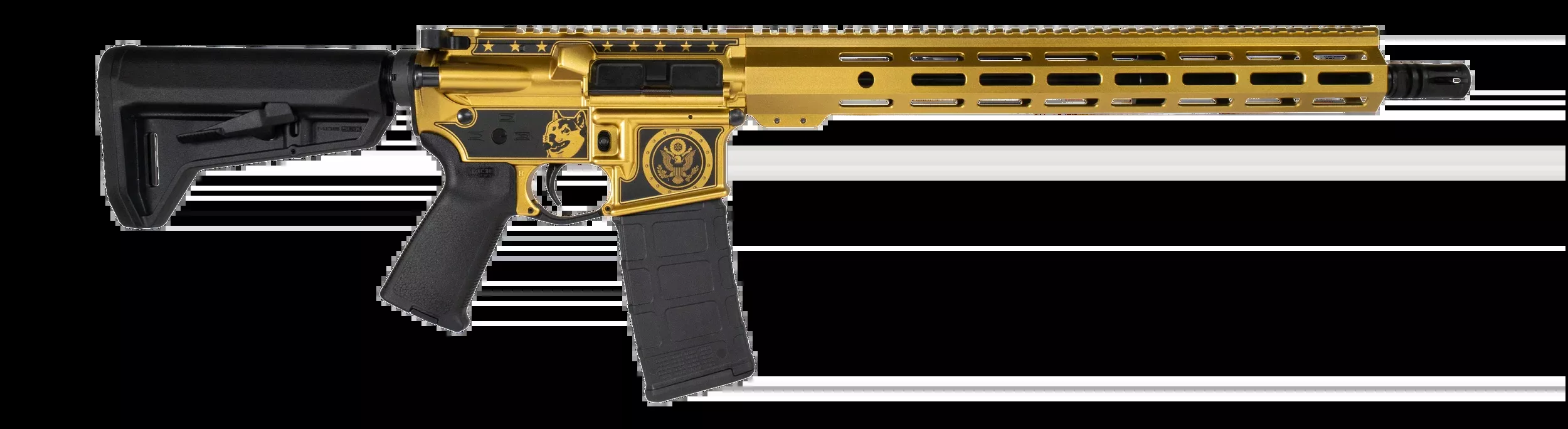 Shark Coast Tactical FDE 5.56 NATO 16" 10+1 Semi-Auto AR-15 Rifle - CA Compliant