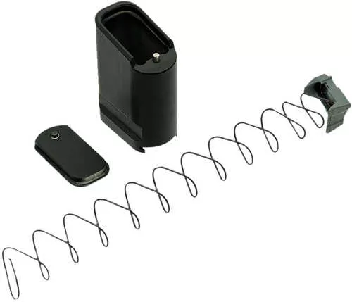Shield Arms SAS15Me10Black Magazine Extension Extended 10Rd Compatible W/ Shield Arms S15 Magazine Black Anodized Alumin