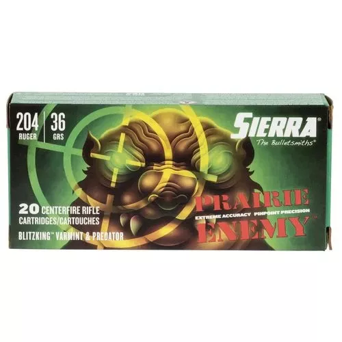 Sierra Prairie Enemy 204 Ruger 36 gr Sierra BlitzKing - A103611