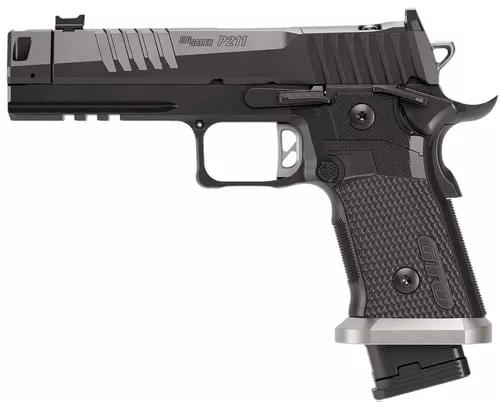 SIG P211 9MM 4.4" SAO COMP 10RD BLK