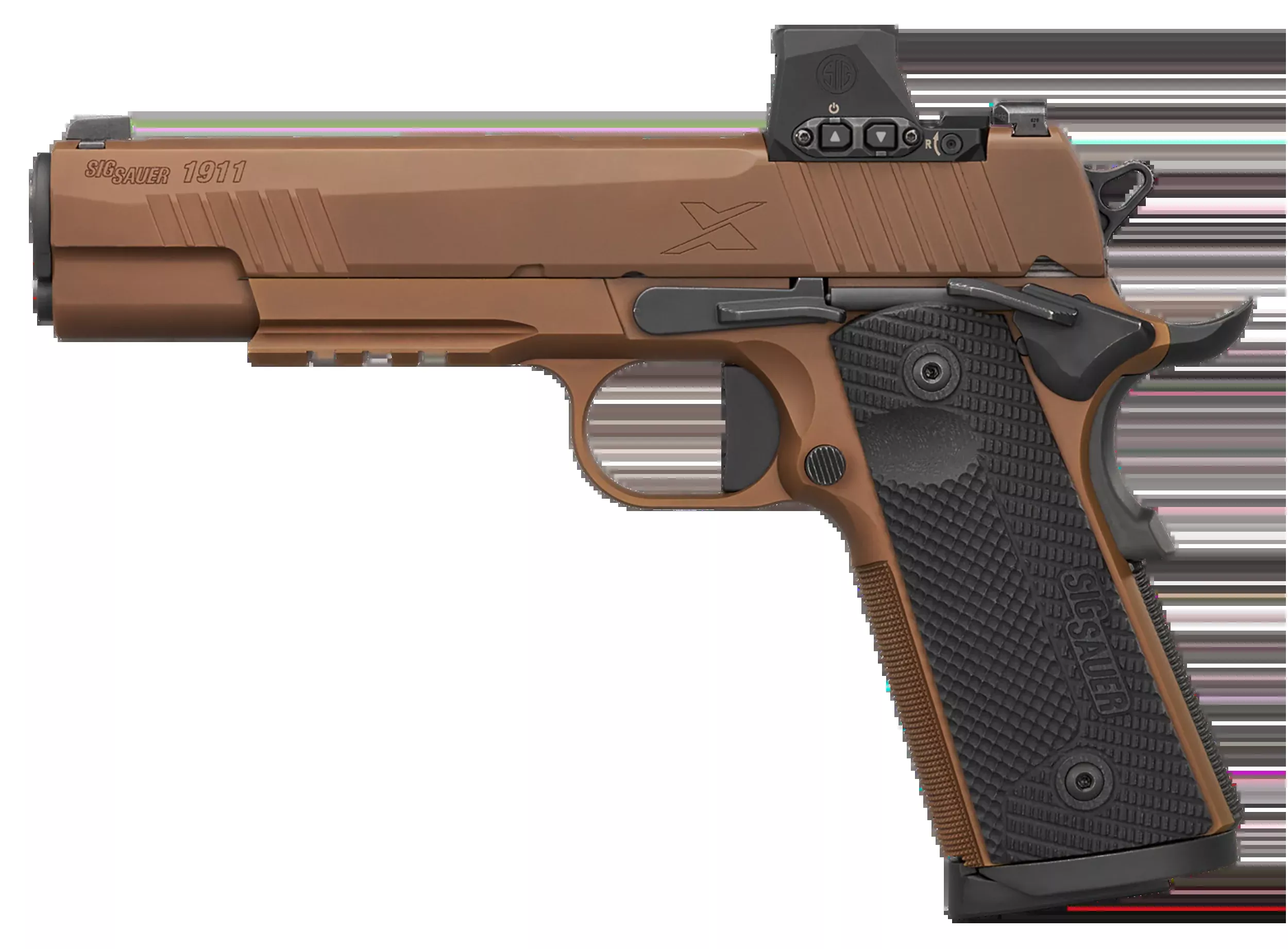 Sig Sauer 1911-X Emperor Scorpion 45 ACP 5" 8+1 Semi-Auto Pistol - Coyote PVD