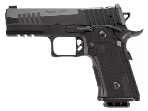 Sig Sauer 211CA9GT4 P211 GT4 Carry 9mm Luger 21+1 4.20" Black Barrel, Black Nitron Stainless Steel Optic Ready/Serrated Slide & Stainless Steel Frame w/Beavertail & Picatinny Rail, G10 Grip Panels, SI