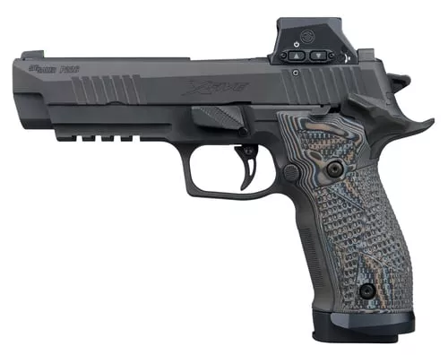 Sig Sauer 226X59XTMSAORXSL P226 XFive Extreme 9mm Luger 20+1 5" Bull Barrel, Black Nitron Stainless Steel Serrated w/Optic Slide, Black Nitron Stainless Steel Frame w/Beavertail & Picatinny Rail, Cust