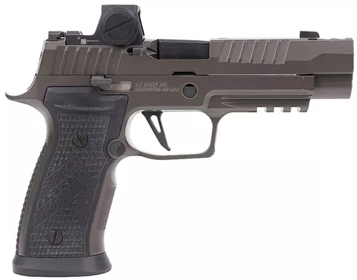 Sig Sauer 320AXGF9LEGIONRXX P320 AXG Legion w/Romeo-X Full Size 9mm Luger 10+1/21+1 3.90" Legion Gray Cerakote Optic Ready/Ported/Serrated Slide, Legion Gray Cerakote Polymer Frame w/Beavertail & Pica