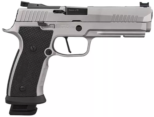 Sig Sauer 320SXG59STAS10 P320Full Size Frame 9mm Luger 10+1 5" Optic Ready Stainless Steel Slide Black LOK Grip