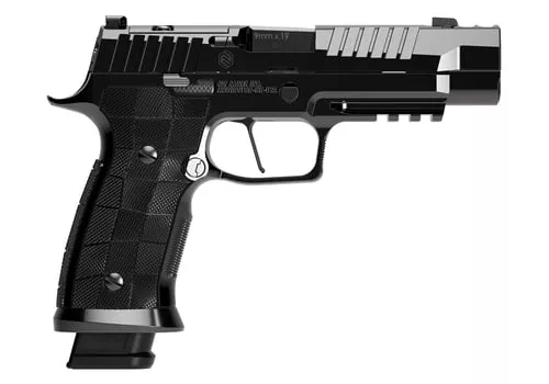 Sig Sauer 320SXGF9CWRES10 P320 SXG Reserve Full Size Frame 9mm Luger 10+1 3.90" Black Barrel, High Polish DLC Stainless Steel Integrated Compensator/Optic Ready/Serrated Slide & Frame w/Beavertail & P