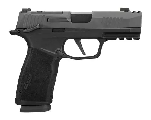 Sig Sauer 365XCA9COMPMS P365 XMacro COMP Compact 9mm Luger 17+1 3.10" Black Barrel, Black Nitron Stainless Steel Integrated Compensator/Optic Ready/Serrated Slide, Black Stainless Steel Frame w/Beaver