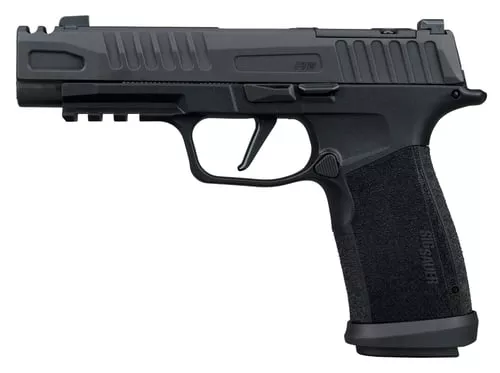 Sig Sauer 365XF9COMP P365 Fuse COMP 9mm Luger 21+1 3.70" Black Barrel, Black Nitron Stainless Steel Integrated Compensator/Optic Ready/Serrated Slide, Black Stainless Steel Frame w/Beavertail & Picati