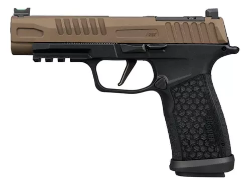 Sig Sauer 365XF9FBZXR3 P365 Fuse 9mm Luger 21+1 4.30" Black DLC Bronze Cerakote w/Freedom Engraving Stainless Steel Optic Ready/Serrated Slide, Black Stainless Steel Frame w/Beavertail & Picatinny Rai