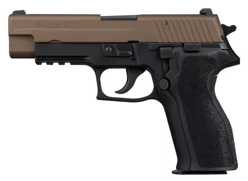 Sig Sauer E26R9BSSFBZ P226 Freedom Limited Edition Full Size 9mm Luger 15+1 4.40" Black Carbon Steel Barrel, Bronze Cerakote w/Freedom Engraving Stainless Steel Serrated Slide, Black Anodized Aluminum
