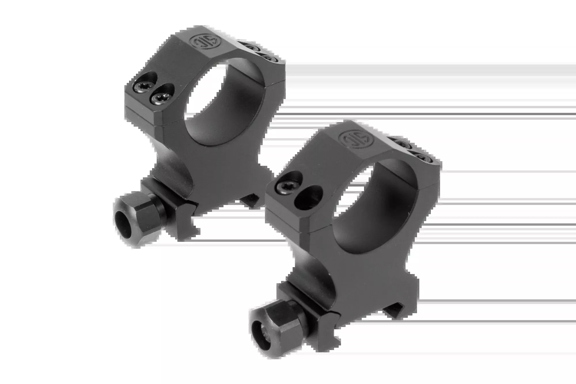 Sig Sauer Electro-Optics Alpha 1 35mm Extra High 0 MOA Matte Black Scope Ring Set