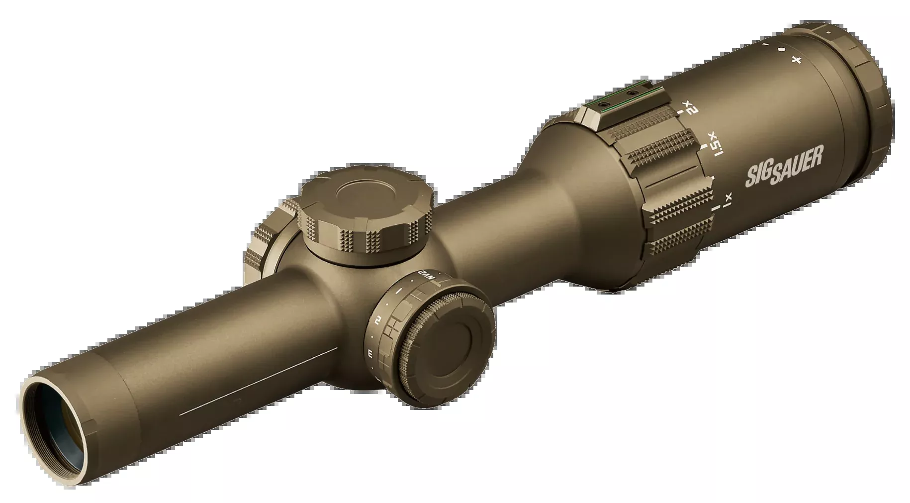 Sig Sauer Electro-Optics Tango6T 1-6x24mm 30mm Tube Illuminated Horseshoe Dot 5.56/7.62 Riflescope - Flat Dark Earth