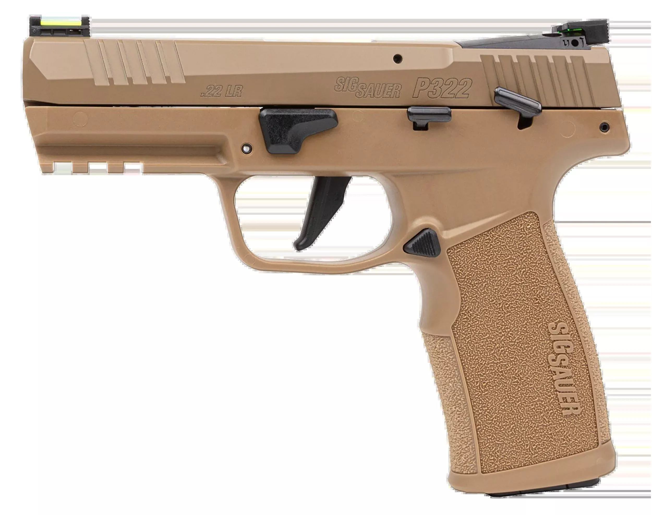 Sig Sauer P322 22 LR 4" 20+1 Semi-Auto Pistol - Coyote Tan