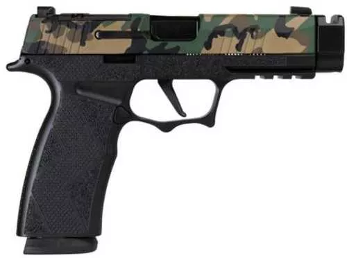 Sig Sauer P365 XMACRO TACOPS "Muilticam" Slide Handgun 9mm Luger 17rd Magazines(3) 3.7" Barrel w/Comp