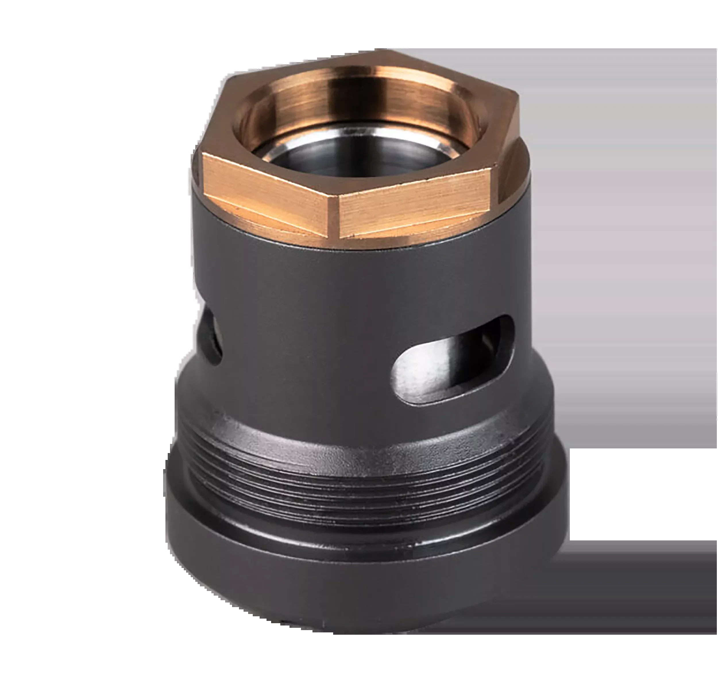 SilencerCo AC2448 3-Lug Mount 45 ACP Black Steel