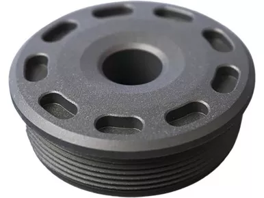 SilencerCo Bravo Front Cap Titanium 5.56mm Matte Black - AC5388