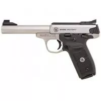 Smith & Wesson 11536 Sw Victory Target * Ma Compliant 22 Lr 5.50 " Bull Barrel 10 + 1, Stainless Steel Barrel, Slide, & Frame, Black Polymer Grip With Integrated Target Thumb Rest, Manual Safety