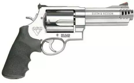 Smith & Wesson 460XVR Revolver Double Action .460 SW 5" Barrel Stainless Steel Frame Satin Finish Adjustable rear Sight Rubber Grip Rounds 163465