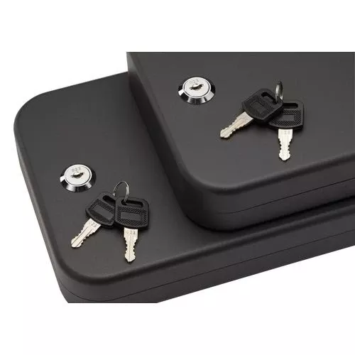 SnapSafe 75221 Lock Box2XL Key Entry Black Steel 11.50" L x 8.50" W x 2.50" D 2pk