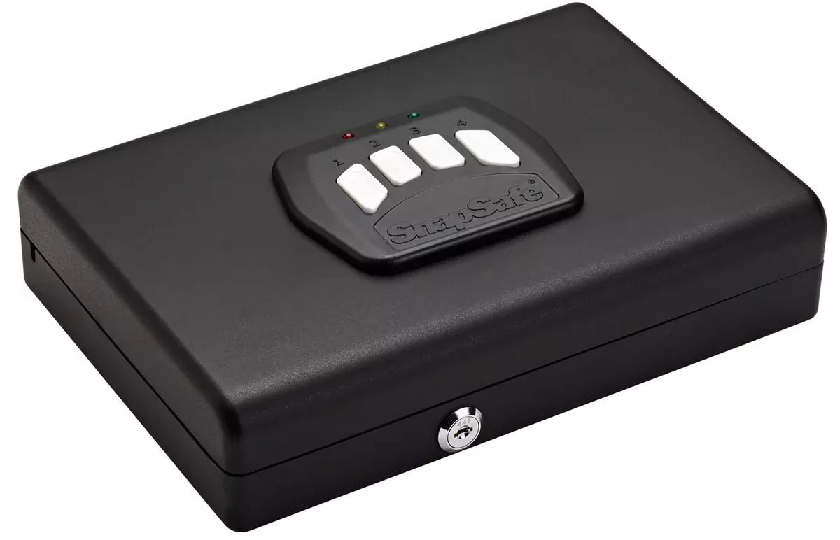 SnapSafe 75432 Keypad SafeKeypad/Key Entry Black Steel 11" H x 8.50" W x 2.25" D