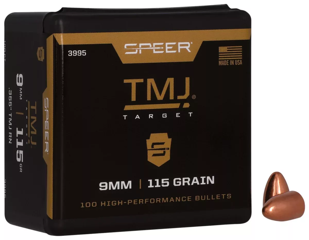 Speer 3995 TMJ9mm 115gr Total Metal Jacket 100 Per Box/5 Case
