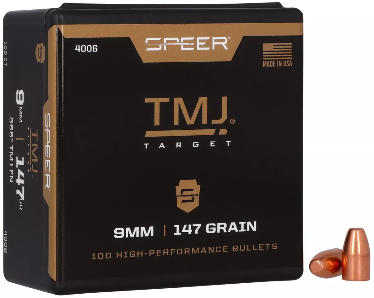Speer 4006 TMJ9mm 147gr Total Metal Jacket 100 Per Box/5 Case