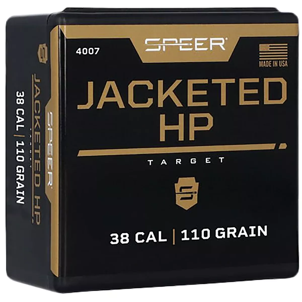 Speer 4007 Handgun38Cal 110gr Jacketed Hollow Point 100 Per Box/5 Case