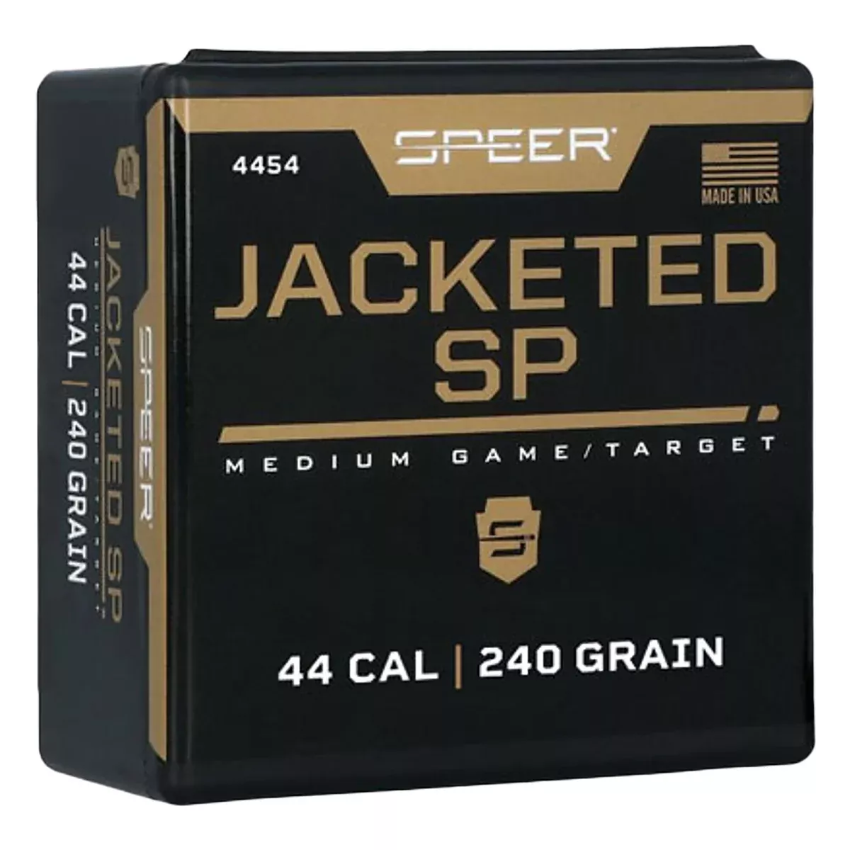 Speer 4454 Handgun44Cal 240gr Jacketed Soft Point 100 Per Box/5 Case