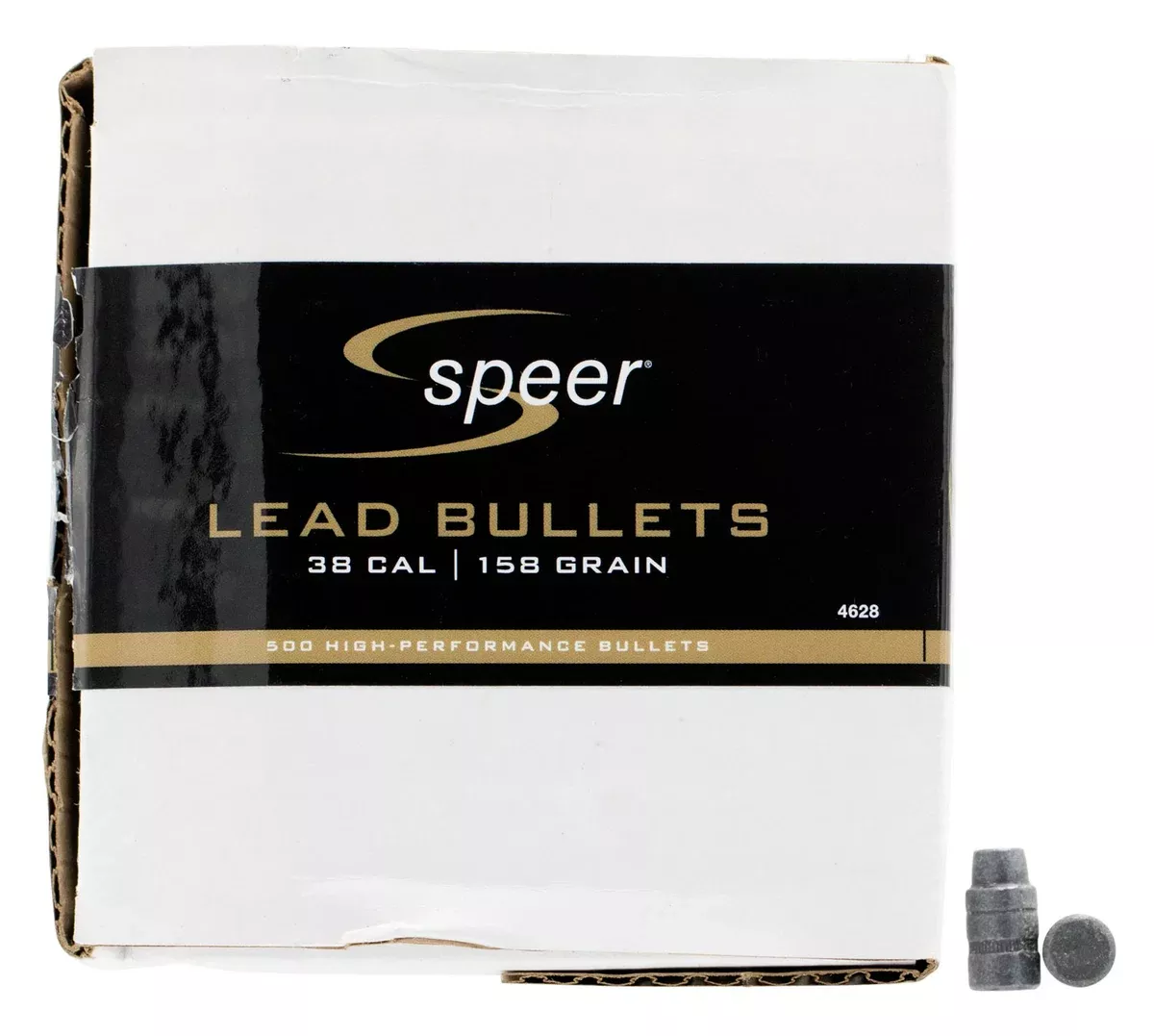 Speer 4628 Handgun38Cal 158gr Lead Semi Wad Cutter Hollow Point 500 Per Box/1 Case