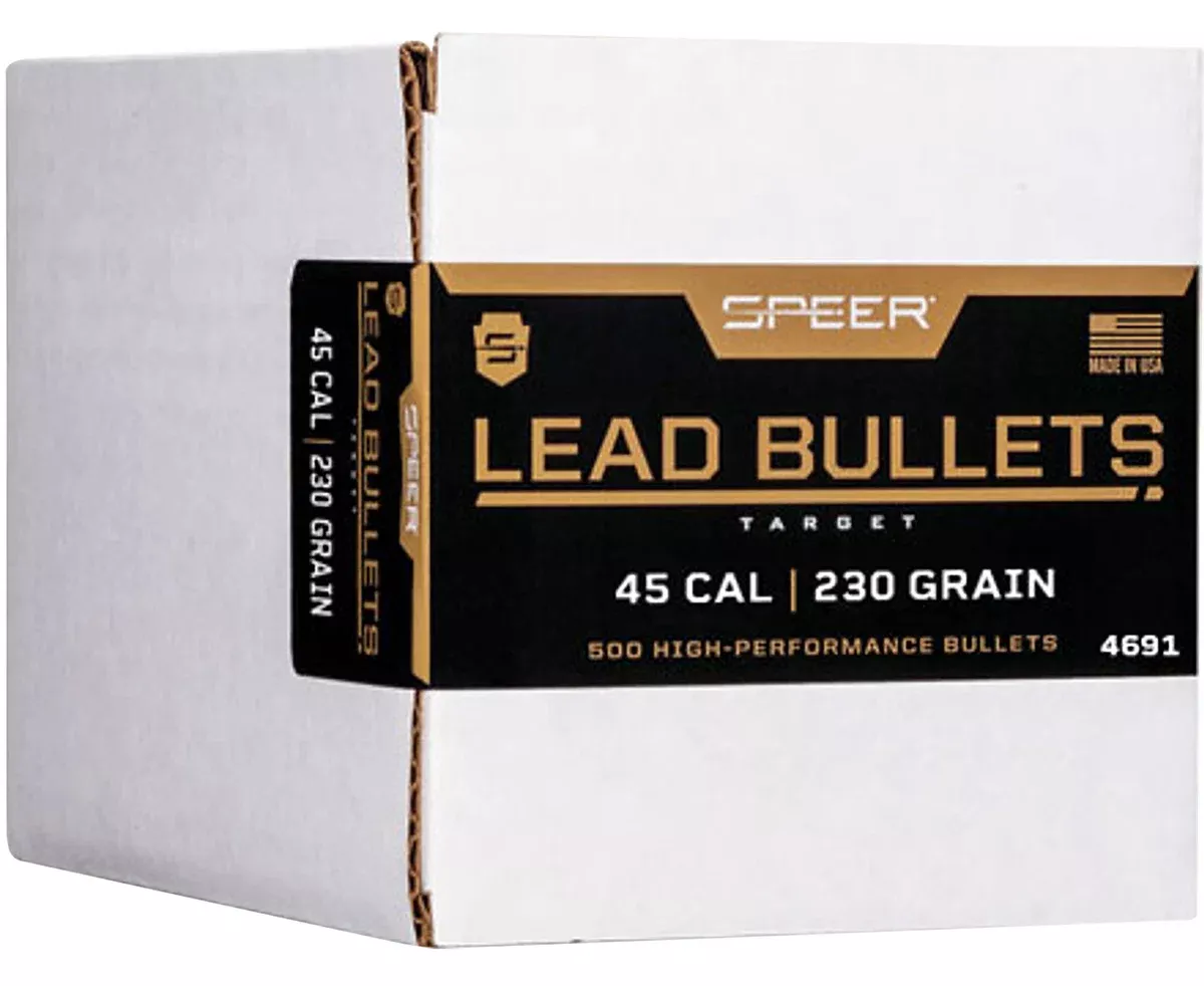 Speer 4691 Handgun45Cal 230gr Lead Round Nose 500 Per Box/1 Case