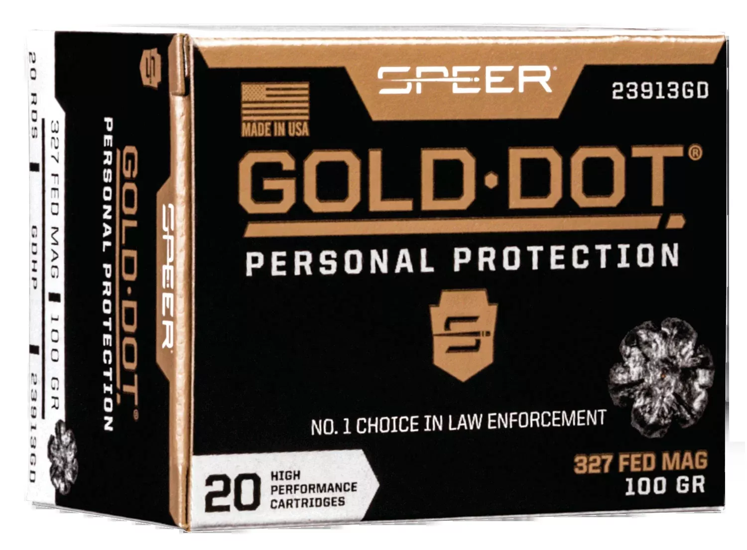 Speer Ammo Gold Dot Personal Protection 327 Federal Mag 100gr Hollow Point - Box or Case